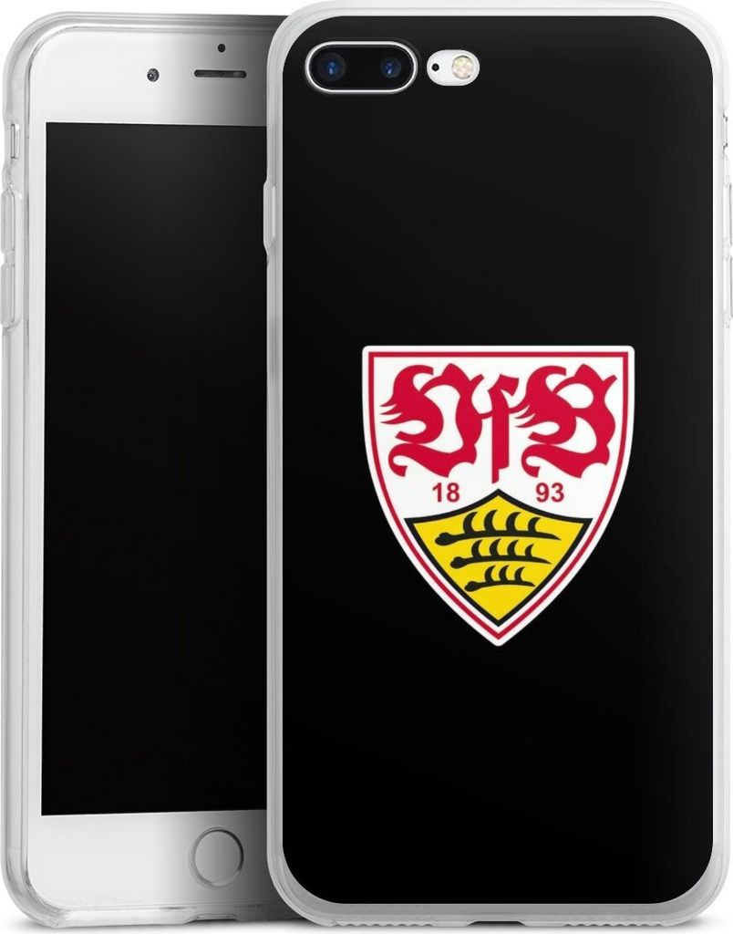 DeinDesign Handyhülle für Apple iPhone 8 Plus Silikon Hülle Case Smartphone Schutzhülle Offizielles Lizenzprodukt VfB Stuttgart Wappen