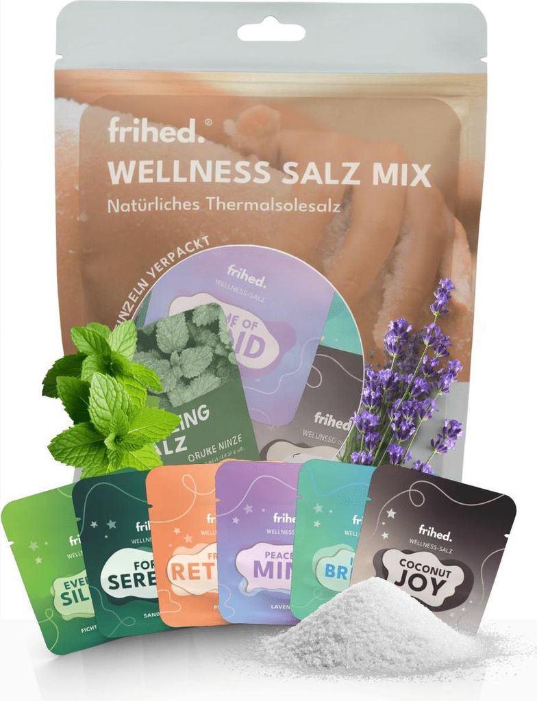 frihed.® Wellness Salz Mix - Salzpeeling für Männer und Produktbild 