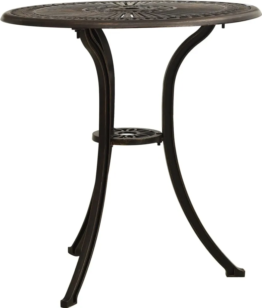 Tavolo Garden Bronze 62x62x65 Alluminio Pressofuso | Qualità Premium - 2