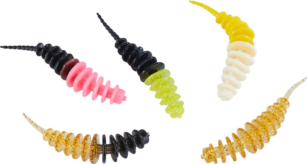 Balzer Trout Collector Forellenwürmer - 10 Forellenköder, Farbe/Aroma/Länge/Gewicht:Mix 1/ Pellet/ 7cm/ 1.5g