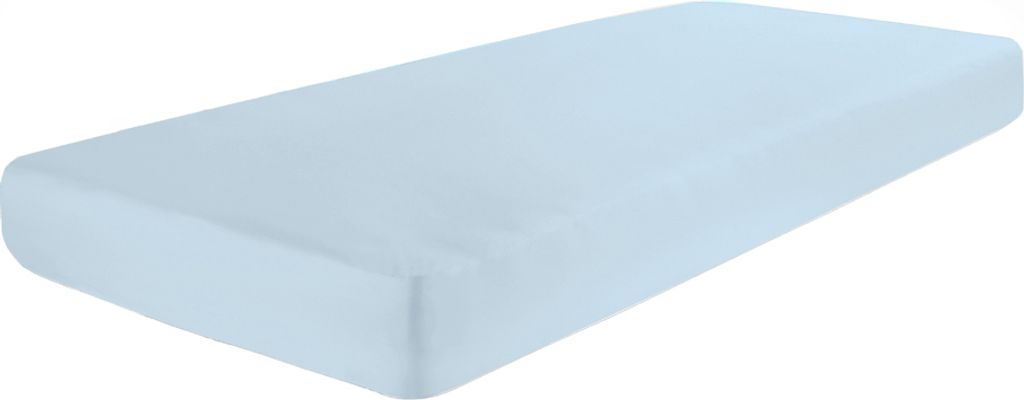 Dormisette by Wülfing - Elastic-Jersey-Spannbetttuch - Größe: 180-200/200-220 cm - Farbe: 301 hellblau