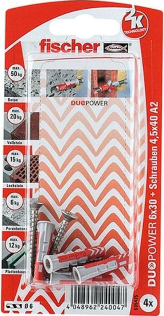 Fischer DUOPOWER 6x30 S A2 K (4), 535475