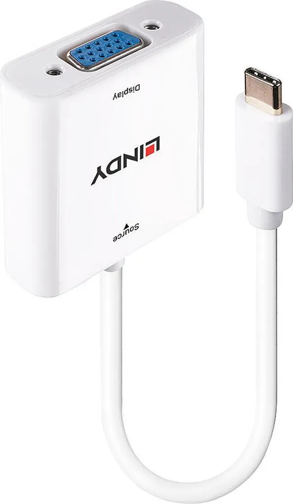 Lindy 43355 Converter USB C a VGA - Soluzione Professionale 1920x1200