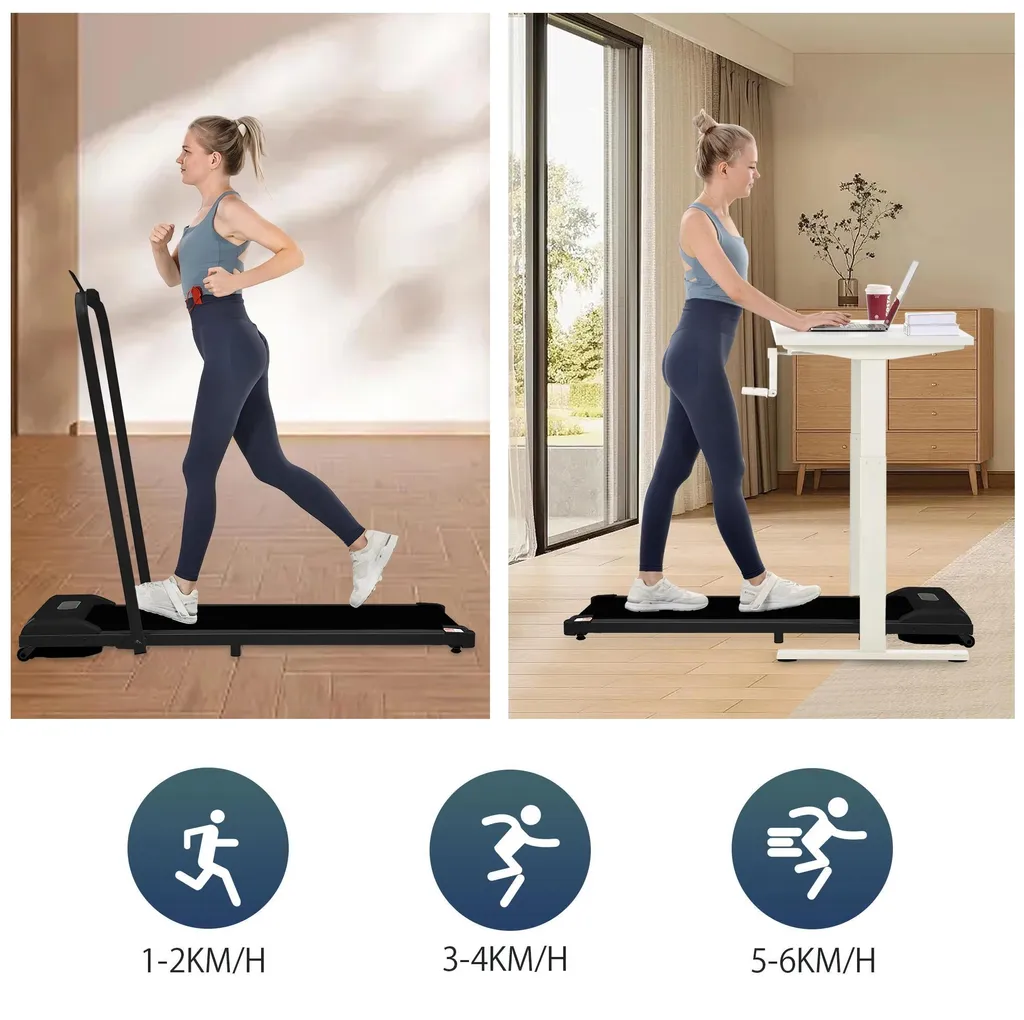 Walking Pad sous bureau et tapis de marche pliable avec télécommande - 2