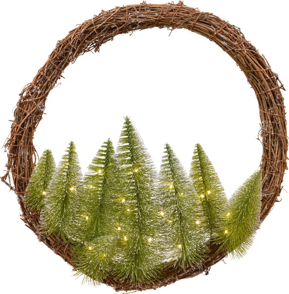 Guirlande osier LED VELIA pour sublimer un intérieur sombre 50x20cm