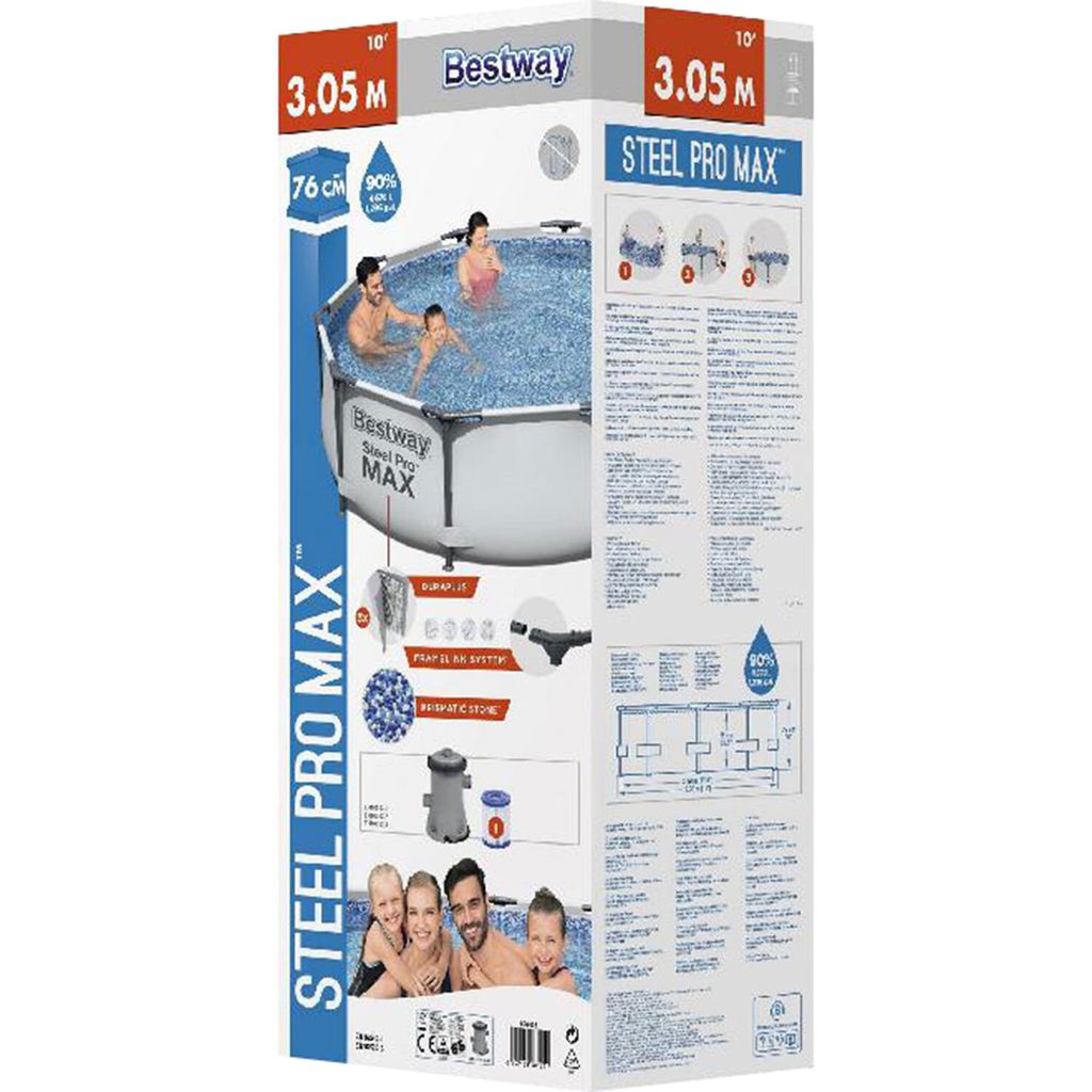Bestway Steel Pro MAX Swimmingpool-Set 305x76 cm Produktbild 5