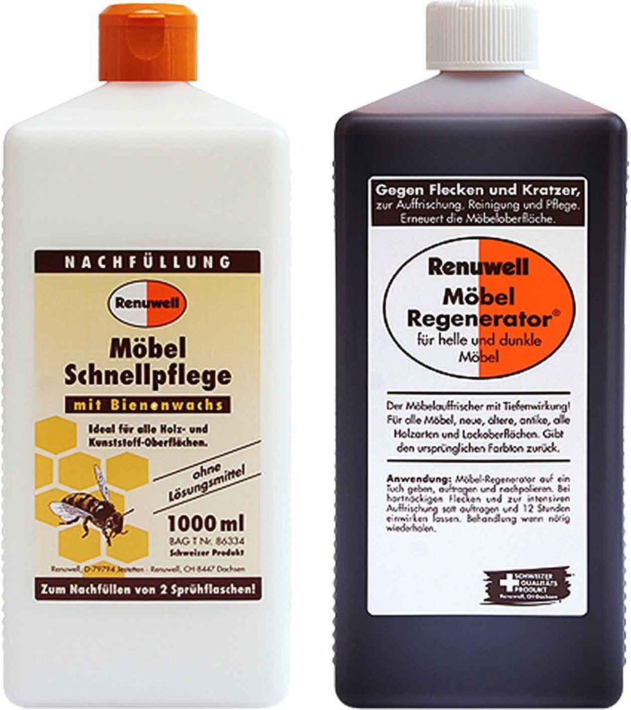Renuwell Möbel Schnellpflege 1000 ml - Möbel-Regenerator Produktbild 