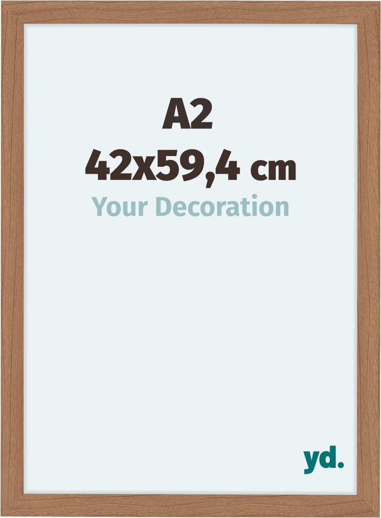 Bilderrahmen, 42x59.4 cm, Nussbaum Hell, MDF, Como