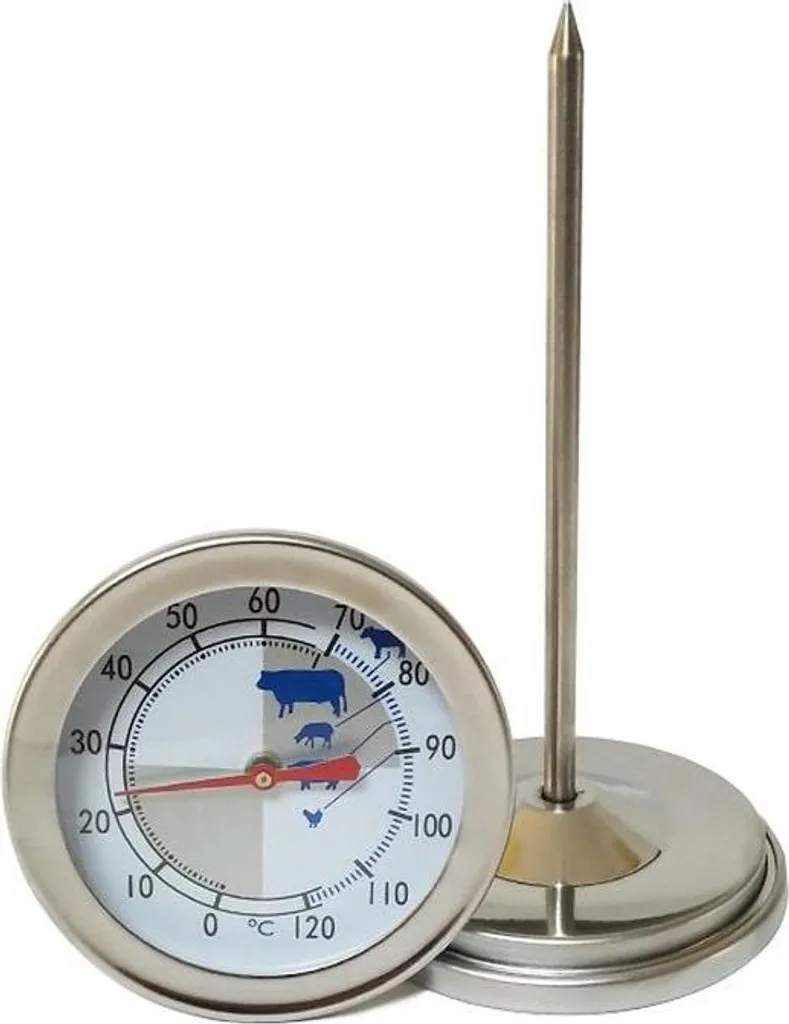 Thermomètre à viande grand cadran Ø73mm inox Combisteel robuste