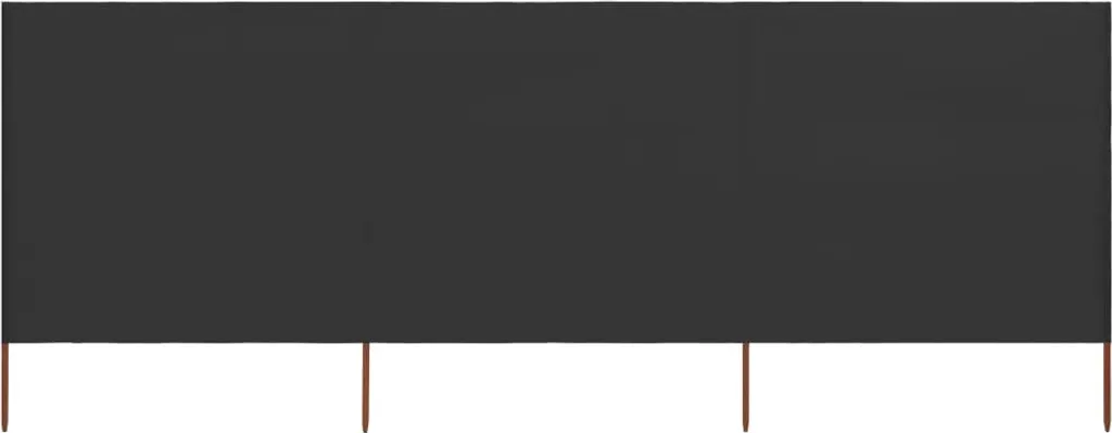 Stop vent et vis-à-vis paravent 400x160 cm anthracite 3 sections