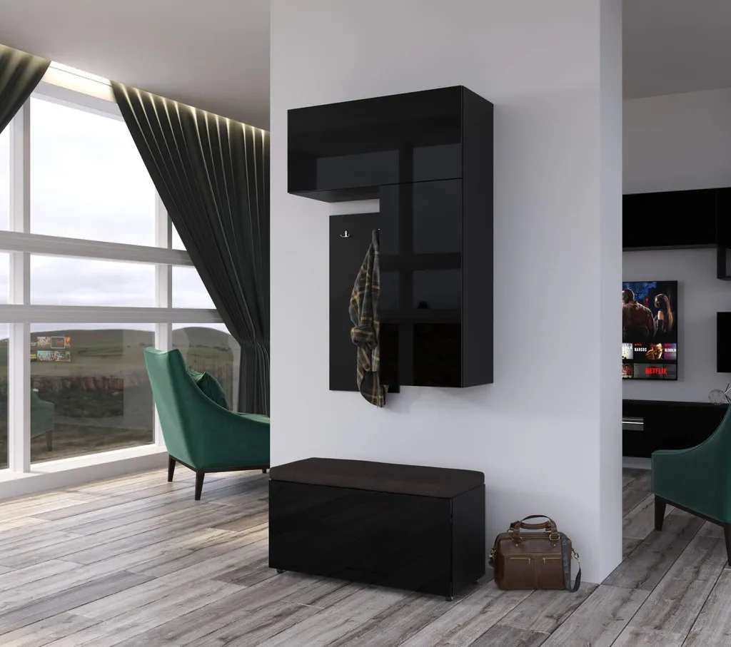 Armoire de Vestiaire Design F11 Set de Meubles d'Entrée Moderne 20B-HG1