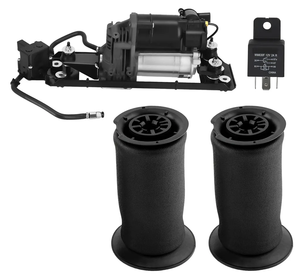 Pack Suspension Air BMW E61 : Compresseur Silencieux et 2 Boudins Arrière