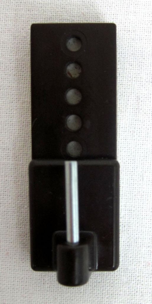 2 Stück Selbstklebehaken verstellbar Braun für Vitrage ca. 18 x 48 mm