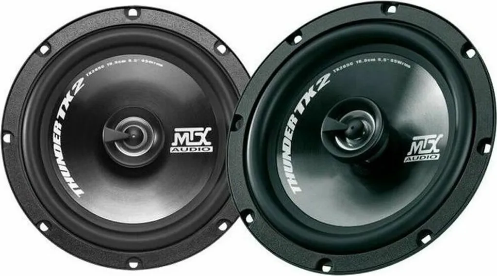 Haut-parleurs coaxiaux MTX 16,5 cm 2 voies 240W Max 4 Ohm pour voiture