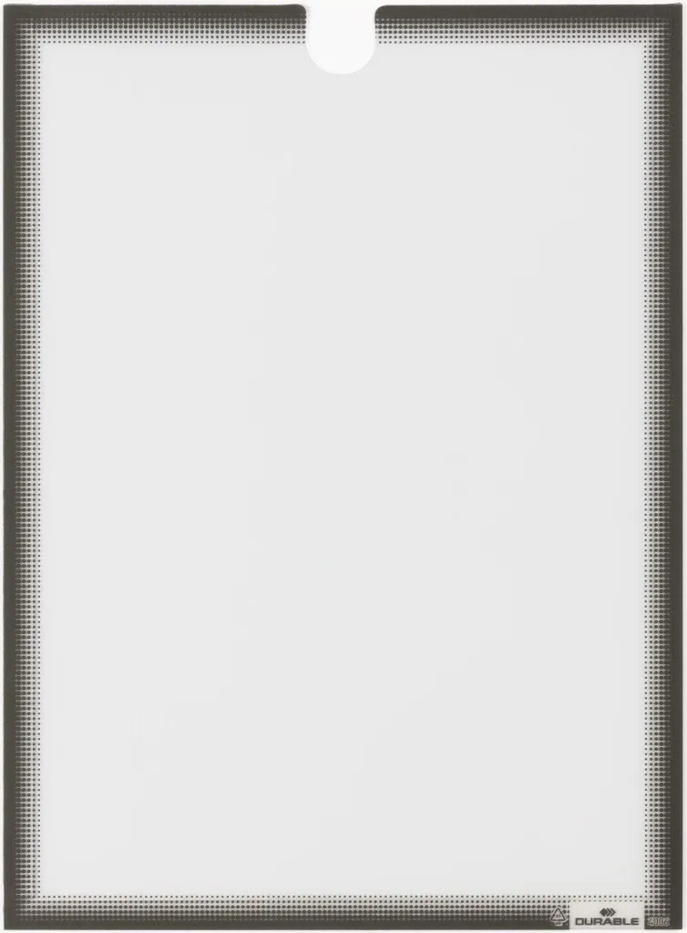 Supporto Informativo A4 Adesivo DURABLE 400657 Grigio - Design per Ufficio