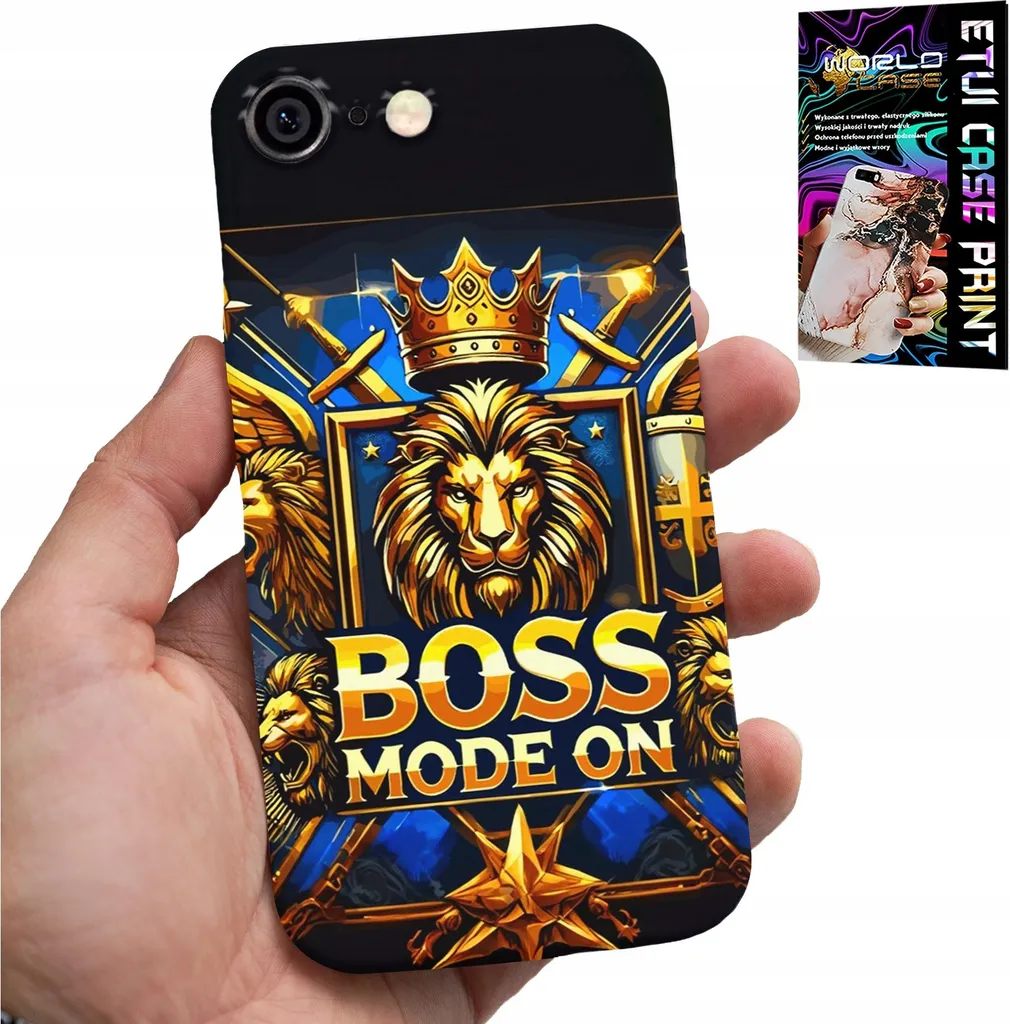 Offerta Cover iPhone 6 / 6S Leone Boss + Lamina - Protezione Bimbi