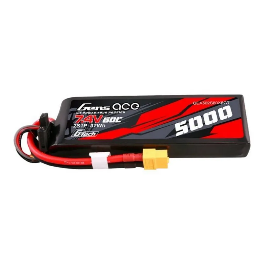 Batteria Gens ace 5000mAh 2S 60C XT60 GEA502S60X6GT G-Tech - Offerta Shop