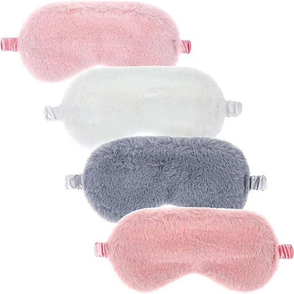 Masque de sommeil pour voyage lot de 4 bandeaux occultants avion et train