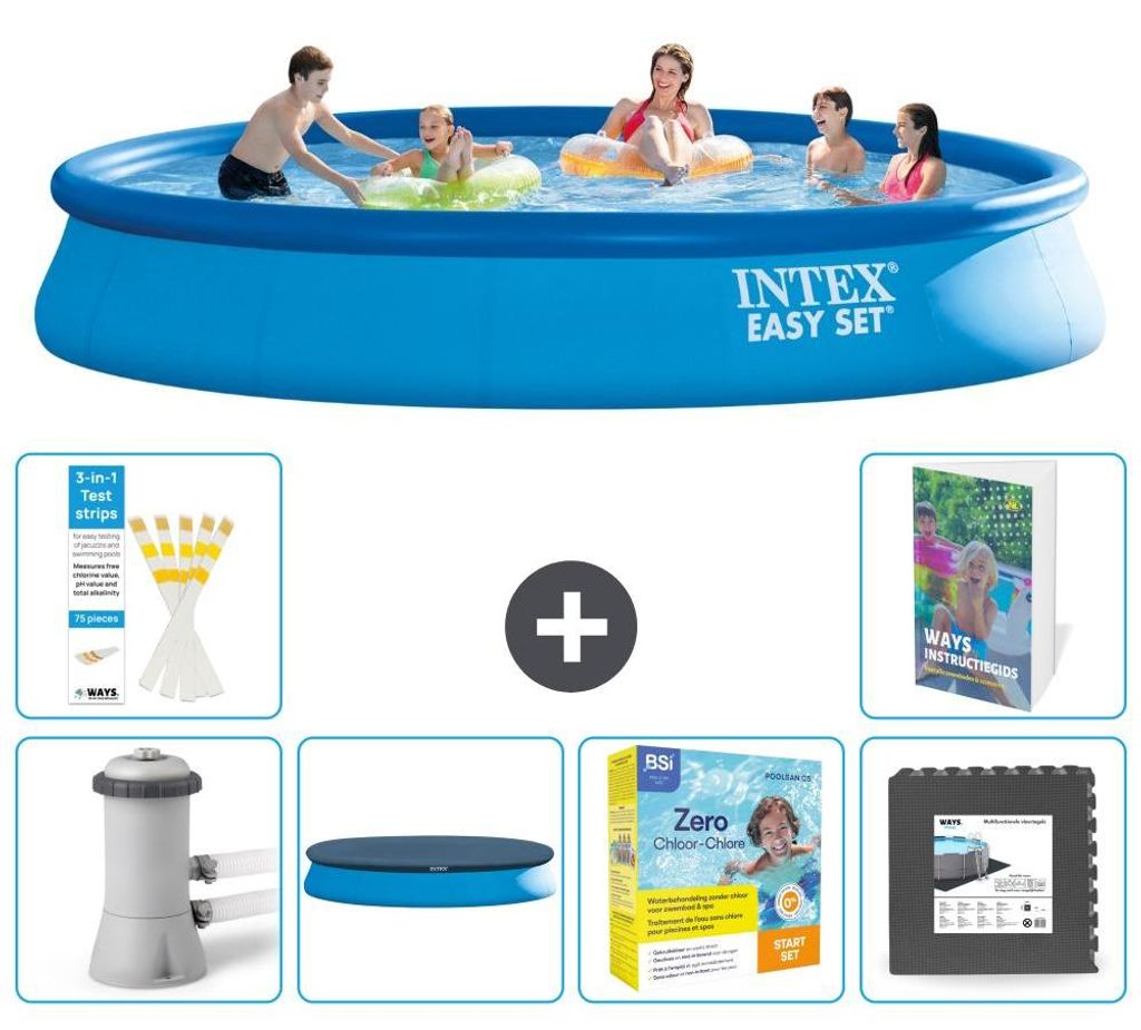 Easy Set Pool Rund - 457x84 cm - 7-teilig S259