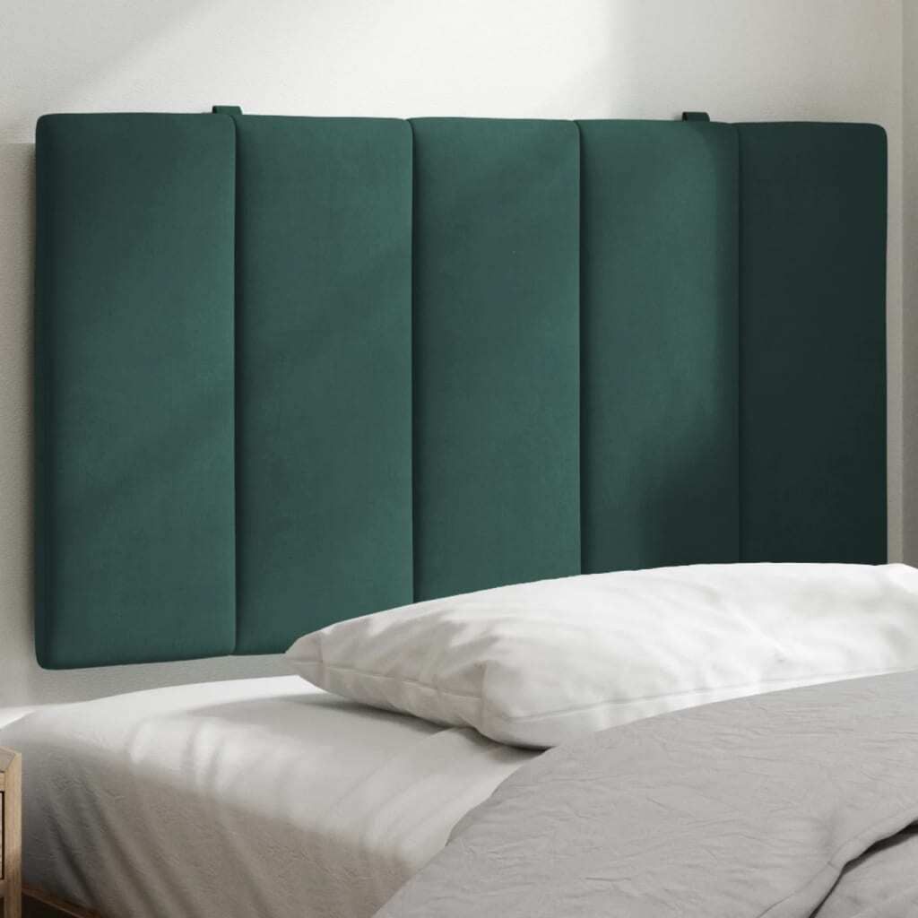 Design Kopfteil-Kissen Dunkelgrün 80 cm Samt, Kopfteile 2024 Neu