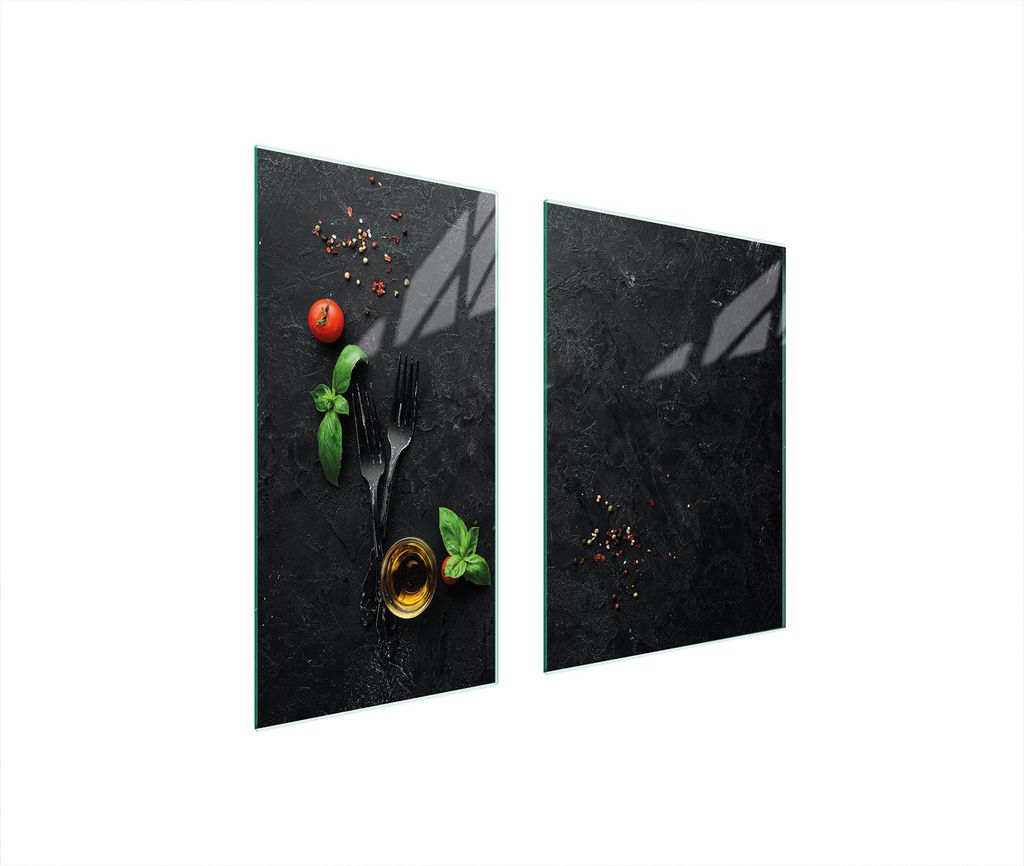 Glasschutzplatte 75X52 Schiefer