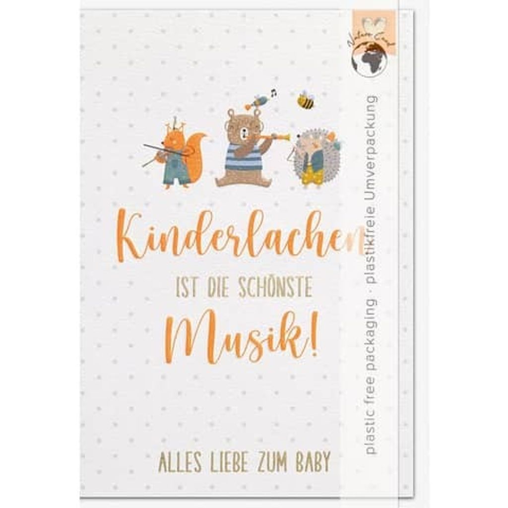 Geburt – Baby - Good Vibes - Glückwunschkarte im Format 11,5 x 17