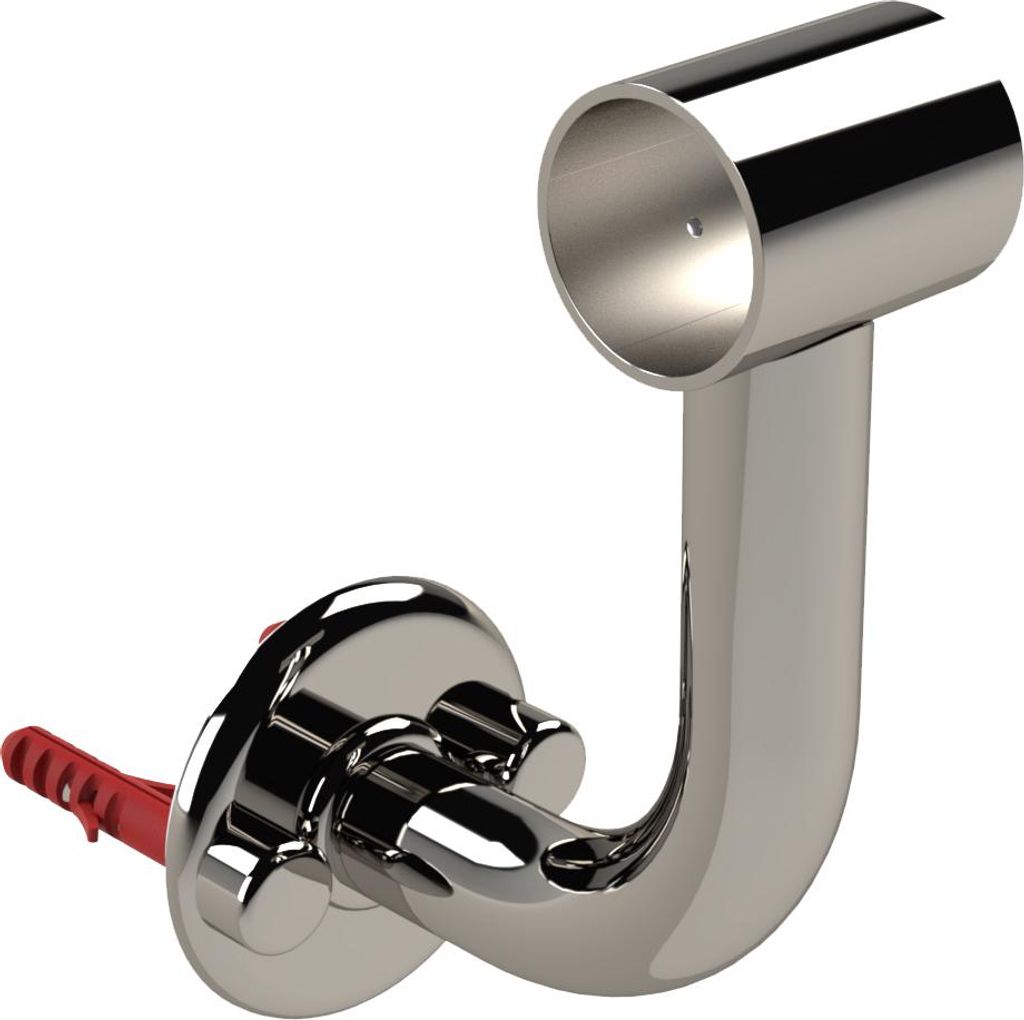 Eichenwald Modell 15 Gebogene Wandstütze für Haltestange