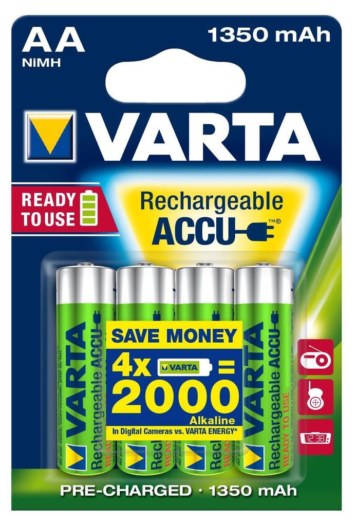 Varta Akku RECHARGE Power    AA  HR6  1350mAh           Produktbild 