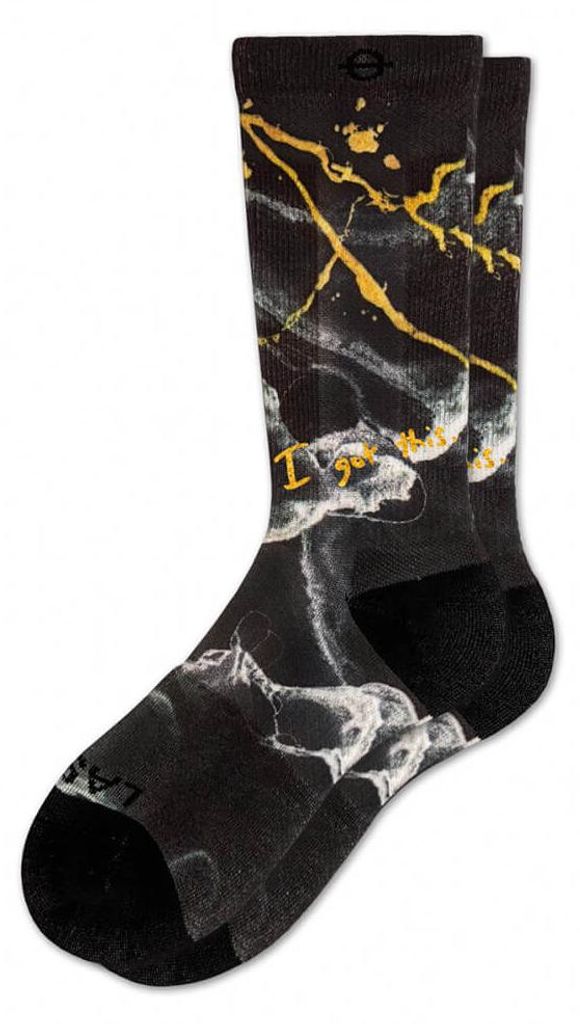 Performance Compression Socks Dark Marble