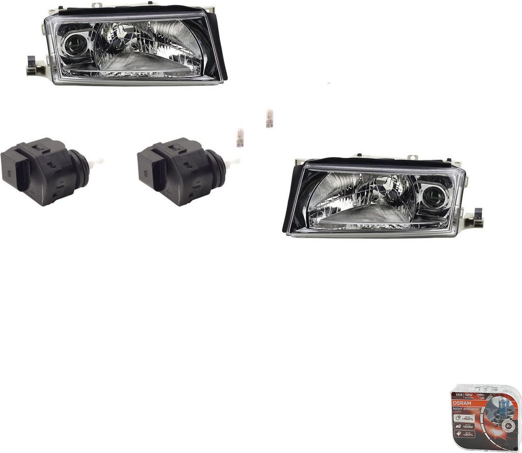 Johns, Scheinwerfer + Osram Night Breaker Laser kompatibel zu Skoda Octavia Set Li Re 1U1941017P 1U1941017D 1U1941018P 1U1941018D 1J0941295A 1041664 9
