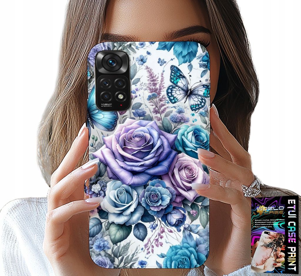 Fall Für Xiaomi Note 11 Pro - Florale Muster Rosen Fall + Glas