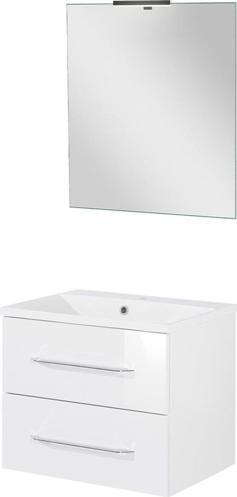 Fackelmann B.CLEVER Badmöbel Set 4-teilig, 60 cm, Weiß Produktbild 