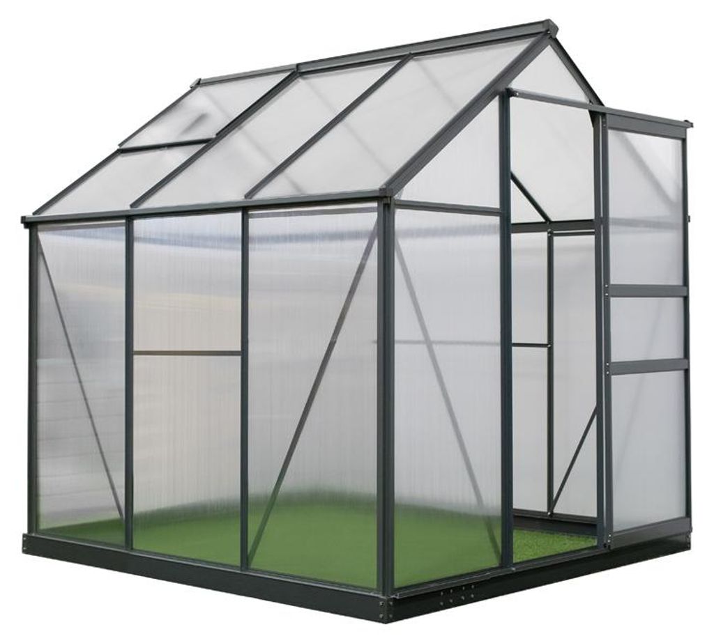 Westmann Aluminium Kas Flora 66, antraciet, 192x192x202 cm Productafbeelding 