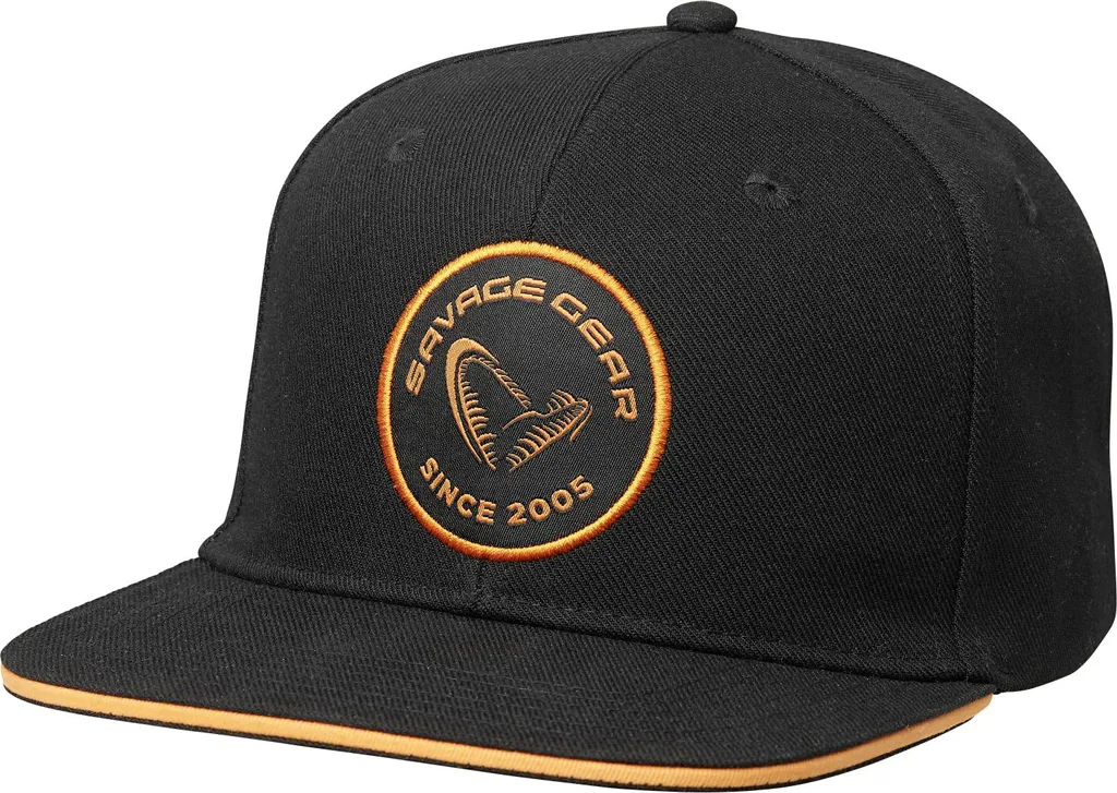 Casquette Homme Savage Gear Badge Noir - Visière Plate Anti-Soleil
