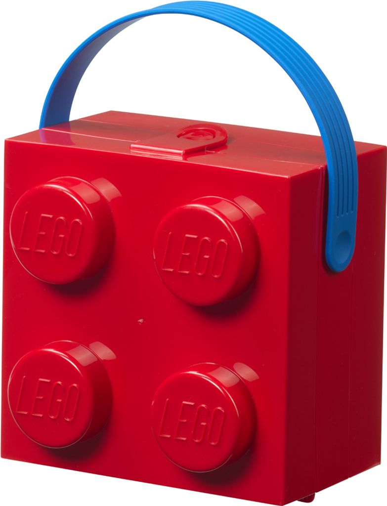 LEGO Brotdose mit Tragegriff rot