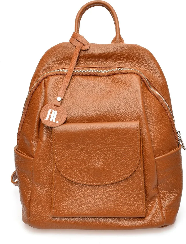 Sac à dos luxe cuir Cognac finition main collection AW25 AL 1967