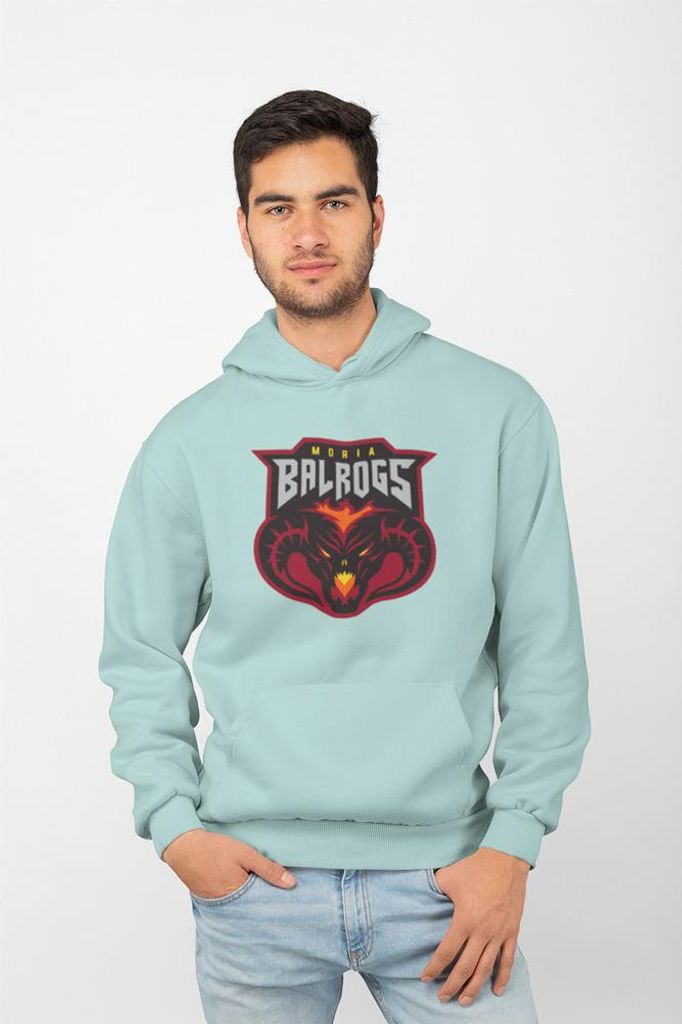 D&B Uni Hoodie MO00102 Moria Balrogs MintGrün-Größe XL