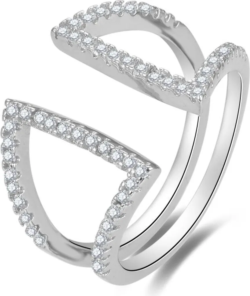 Anello AGG473 Argento e Zirconi: Brillantezza Diamond-Look Online