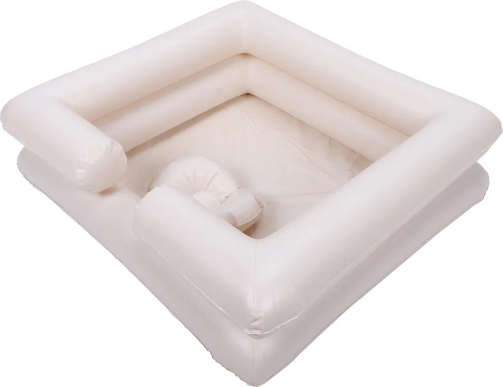 Cuvette de shampoing gonflable en PVC - Lavage cheveux personnes âgées
