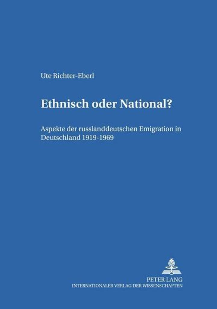 Ethnisch oder National?