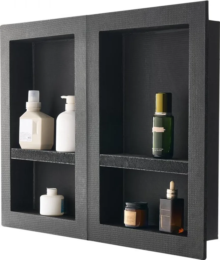 Aménager une douche à l'italienne avec 2 niches murales 40x61x10,2 cm