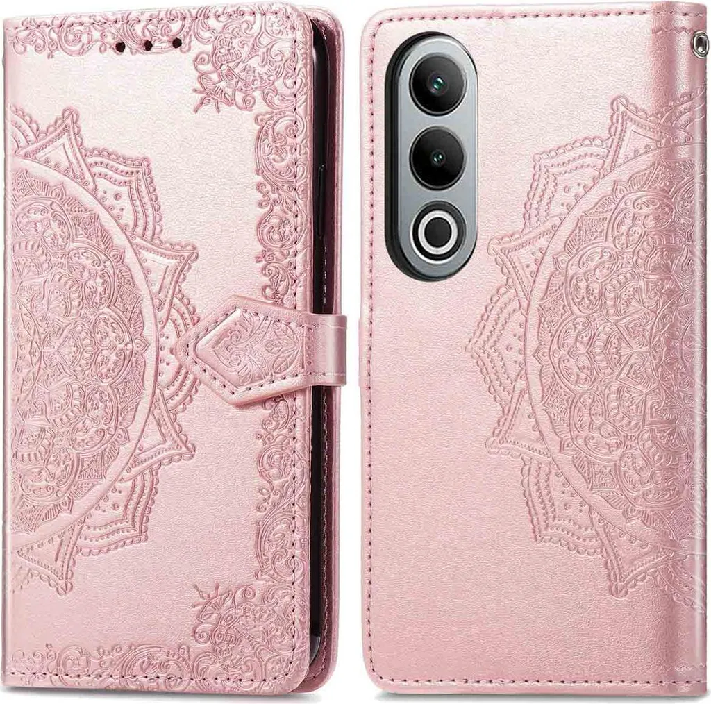 Cover Portafoglio OnePlus Nord CE 4 Oro Rosa | imoshion Mandala