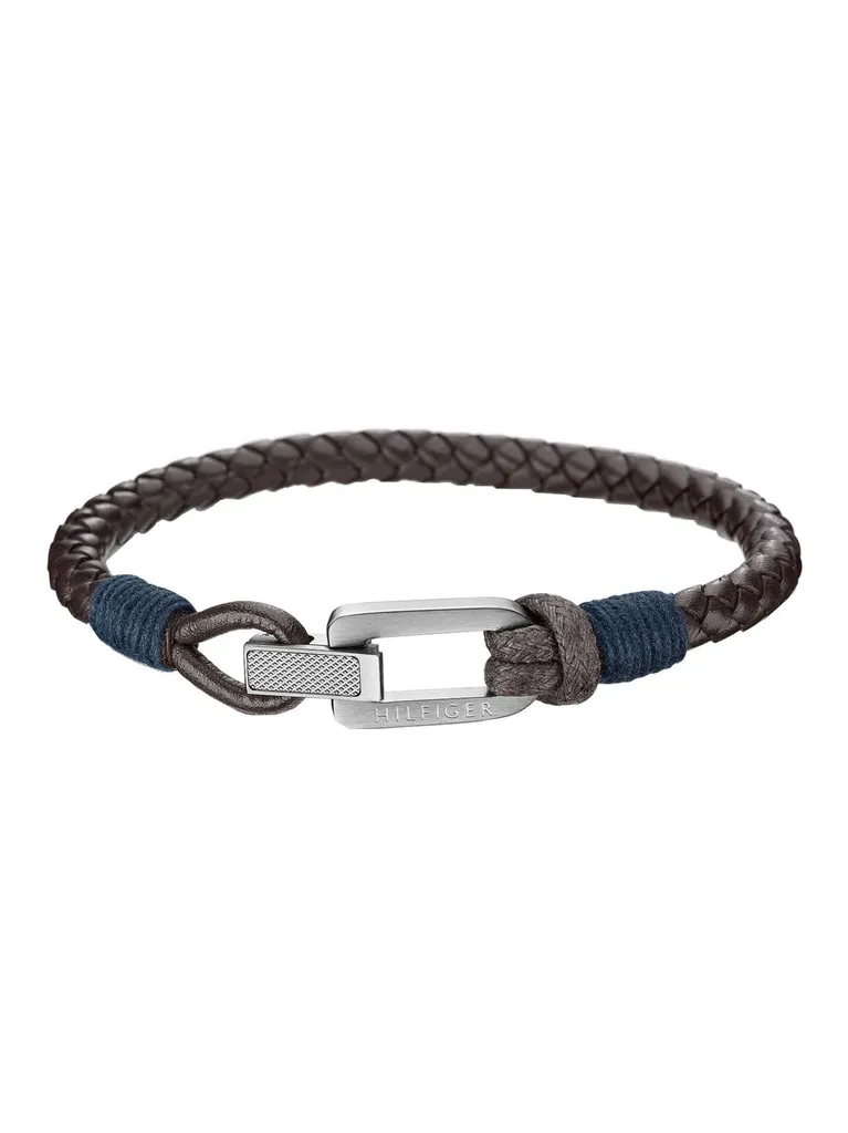 Tommy Hilfiger Gioielli Bracciale Uomo 2701011 Acciaio e Pelle Navy