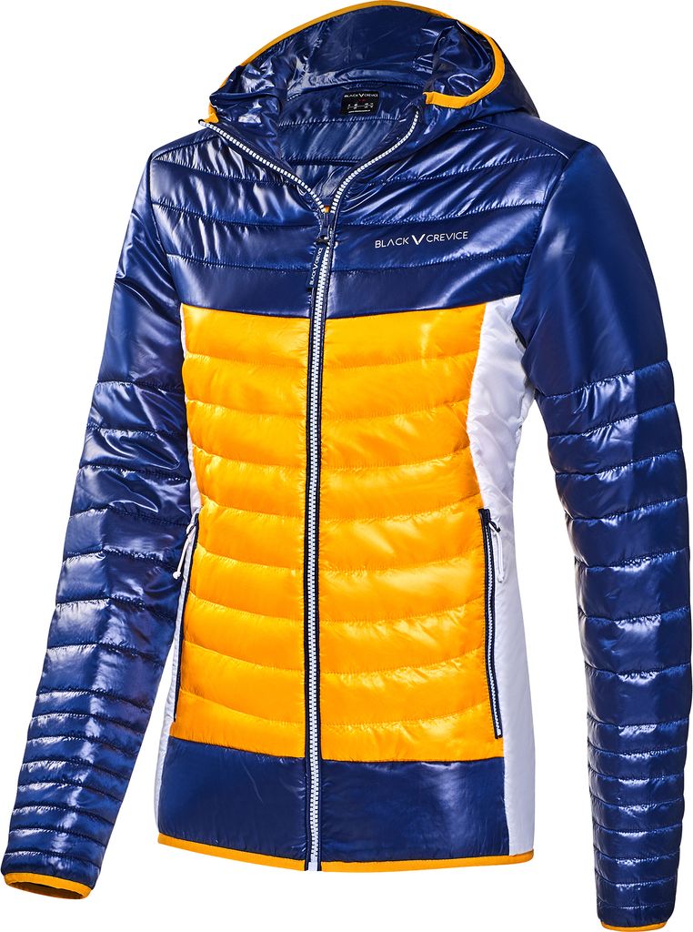 BLACK CREVICE - Damen Isolationsjacke | Farbe: Blau/Gelb | Größe: 42