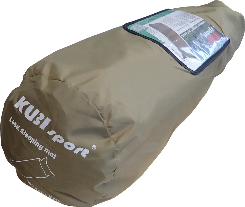 Lit d'appoint autogonflant microfibre pour camping et invités - 190x65cm