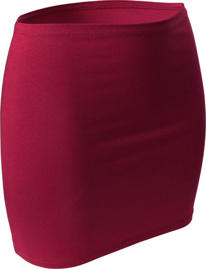 CFLEX Damen Variotube-Nierenwärmer, Shirtverlängerung, Minirock aus Baumwolle - Cerise M-L