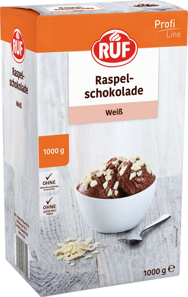 Cioccolato bianco grattugiato RUF 1000g Immagine del prodotto 