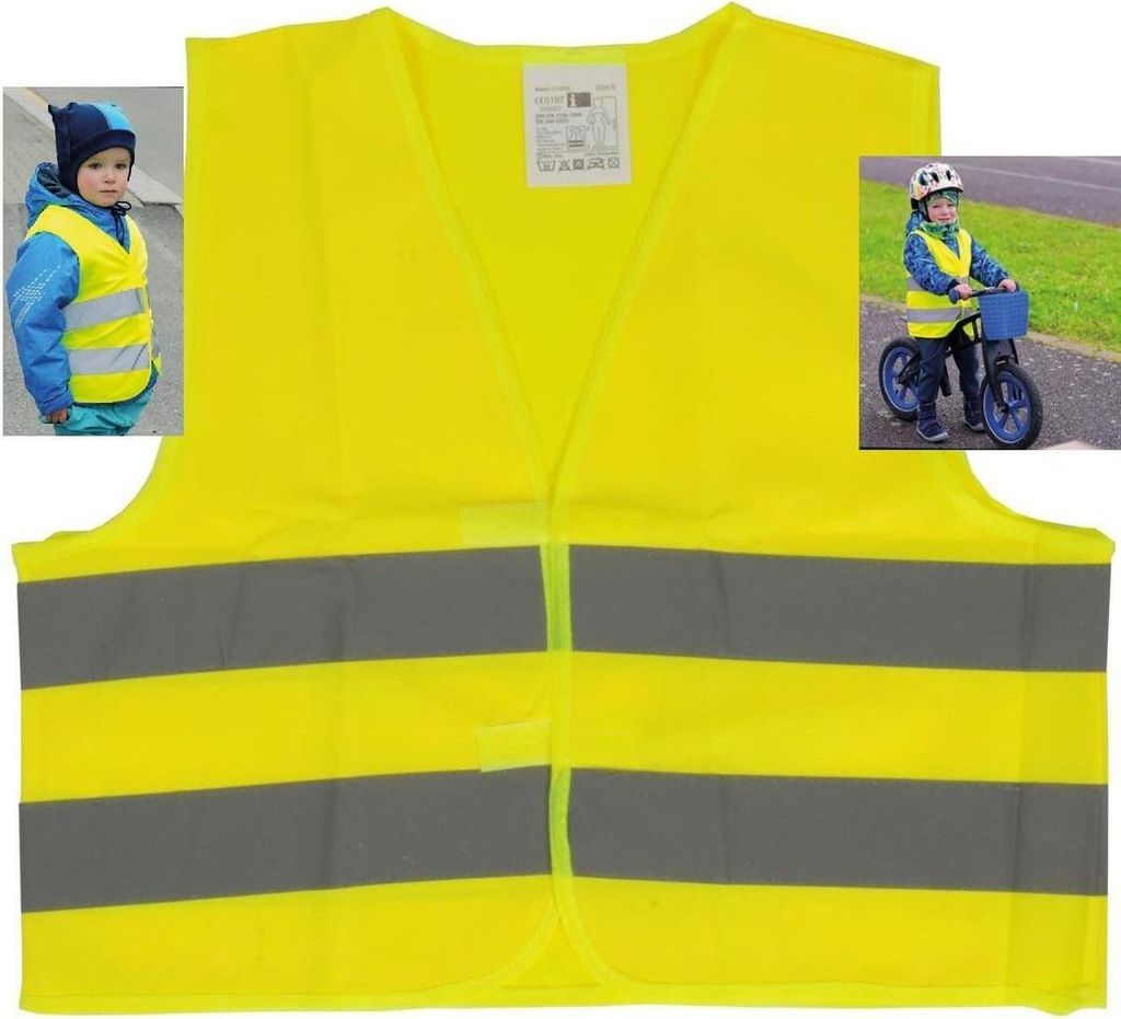 Filmer Gilet Ad Alta Visibilità Giallo Fluorescente, Taglia Unica, Conforme DIN EN 471