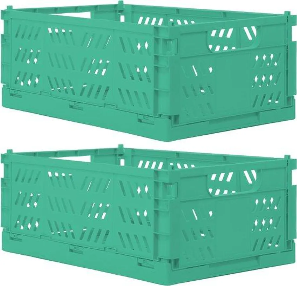 Caisse de transport pliable pour voiture et marché, 35x23x14 cm