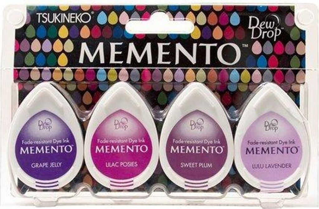Tsukineko | Memento Dew Drops Juicy Purples 4Stück